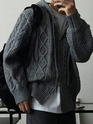 diamond plaid cardigan