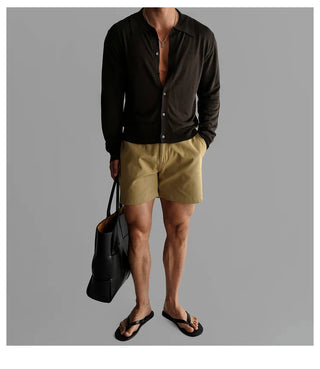 lapel knit cardigan