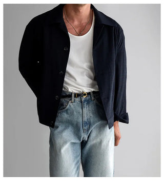 white pleated jacket