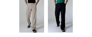 black straight pants