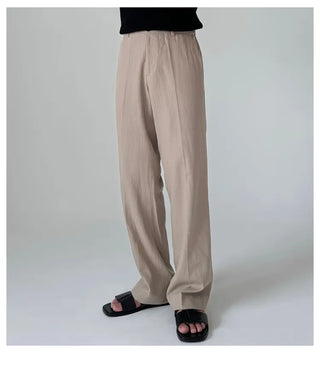 black straight pants