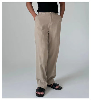 black straight pants