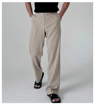 black straight pants