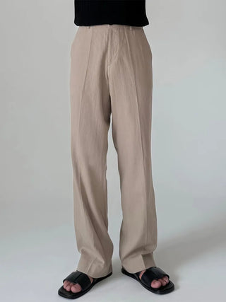 black straight pants