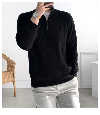 black half zip