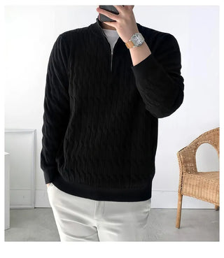 black half zip