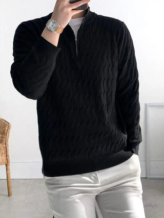 black half zip