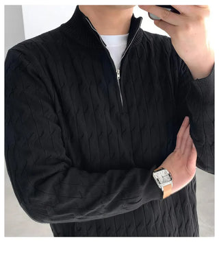 black half zip