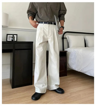 white wide pants