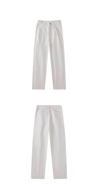white wide pants
