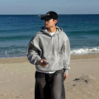 black hooded sweater