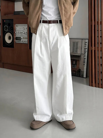 white wide jeans