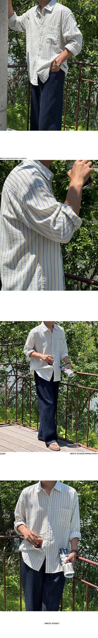 stripe long shirt