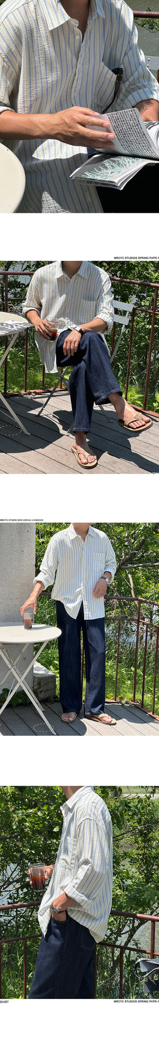 stripe long shirt