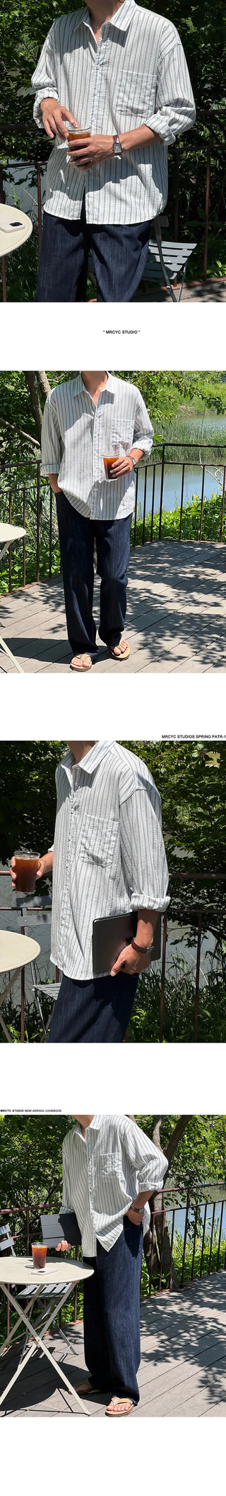 stripe long shirt