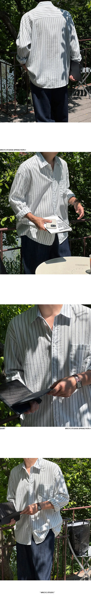 stripe long shirt