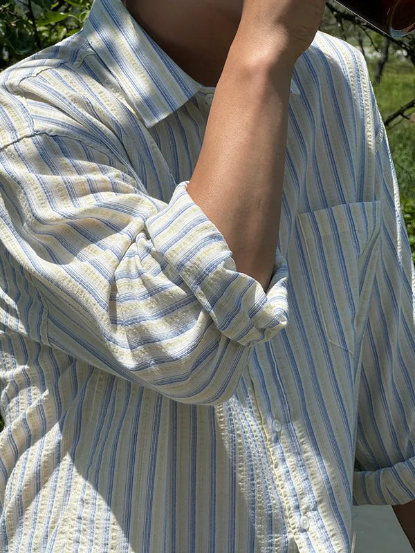 stripe long shirt
