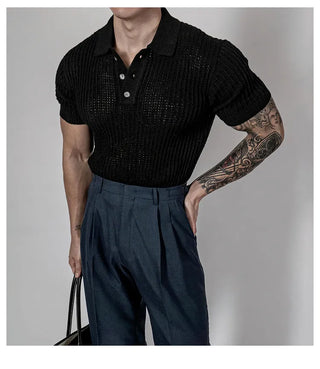 mesh polo shirt