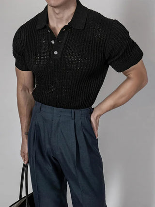 mesh polo shirt
