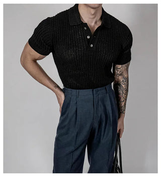 mesh polo shirt
