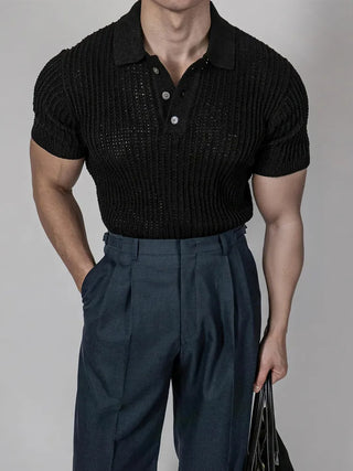 mesh polo shirt