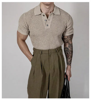 mesh polo shirt