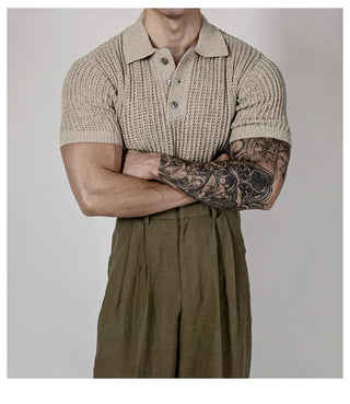 mesh polo shirt