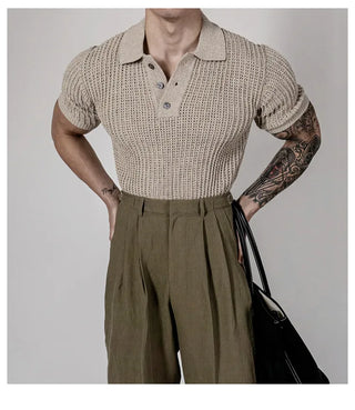 mesh polo shirt