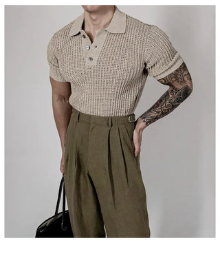 mesh polo shirt
