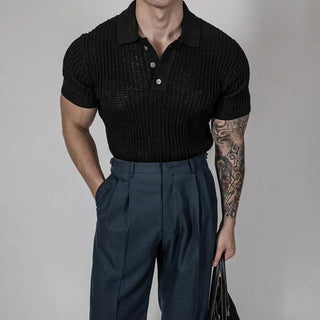mesh polo shirt