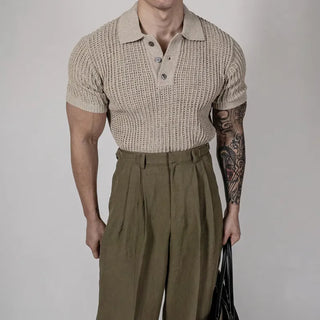 mesh polo shirt