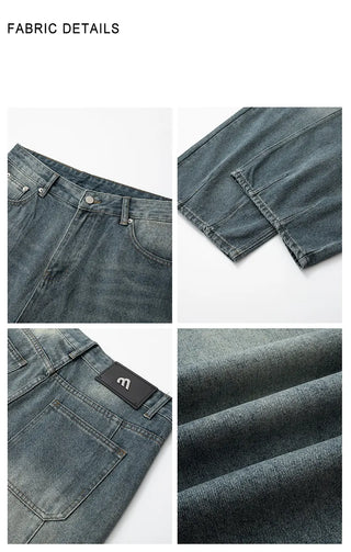 washed wide jeans
