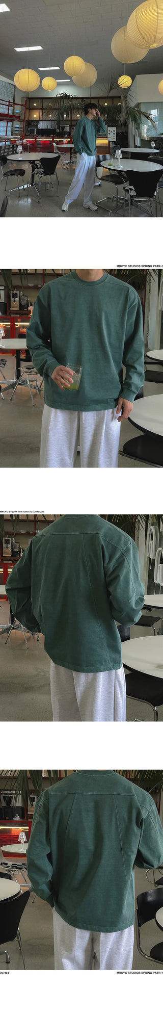 washed round sweater