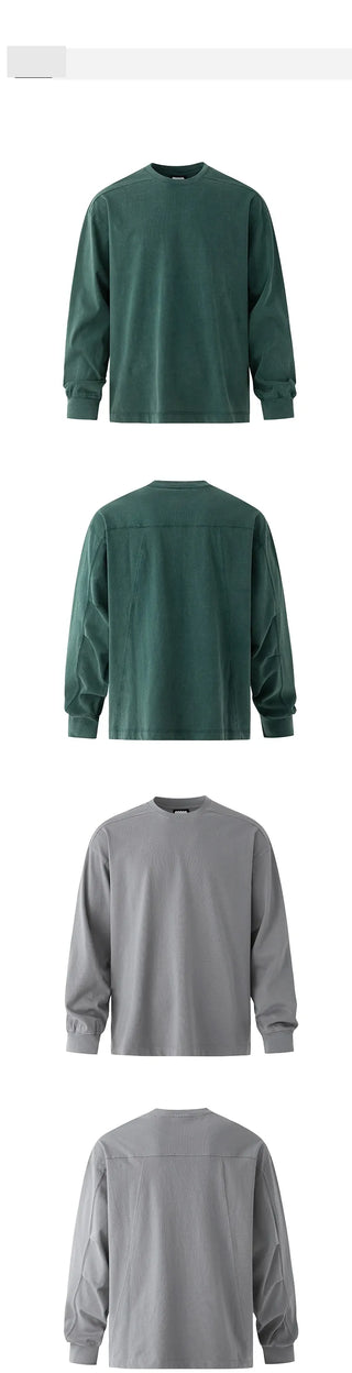 washed round sweater