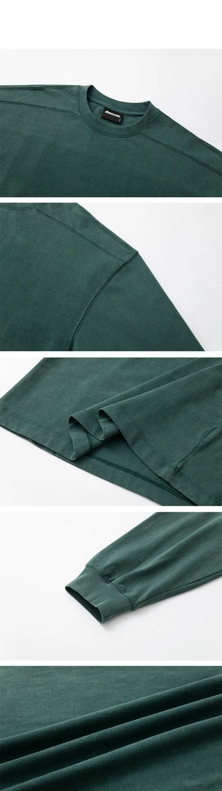washed round sweater