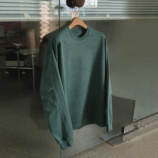 washed round sweater