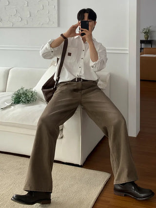 retro washed jeans
