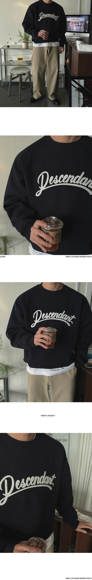 letter patch sweater