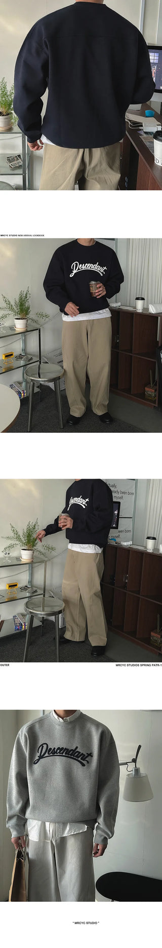 letter patch sweater
