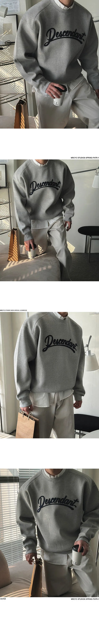letter patch sweater