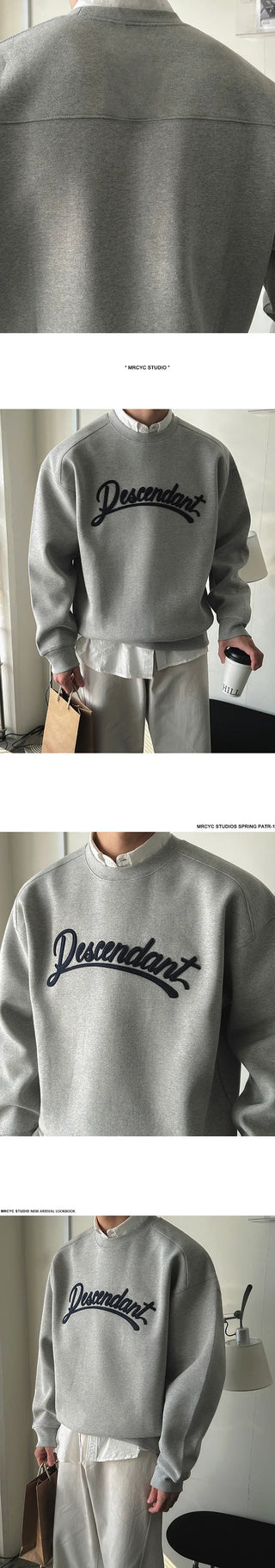 letter patch sweater
