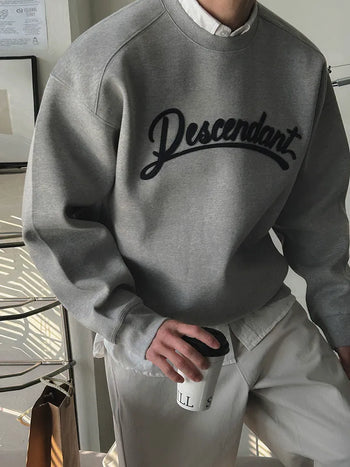letter patch sweater