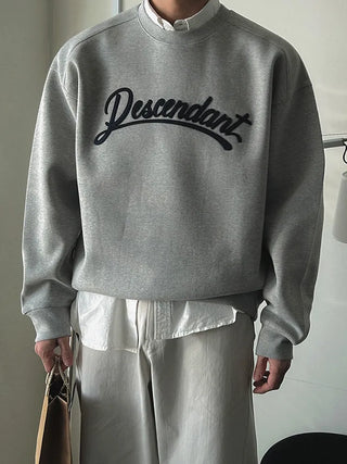 letter patch sweater