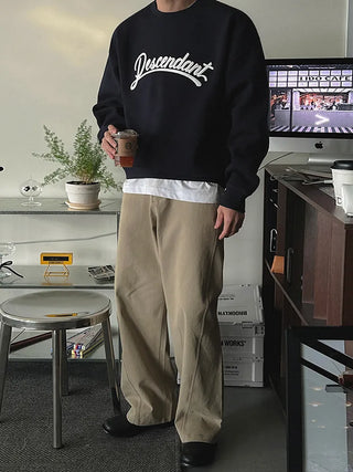 letter patch sweater
