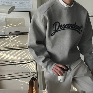 letter patch sweater