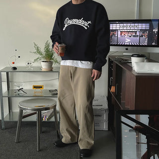 letter patch sweater