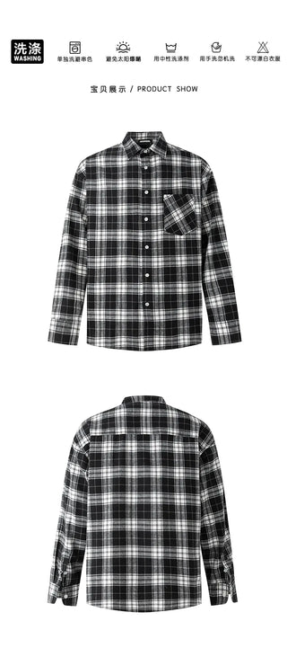 plaid long shirt