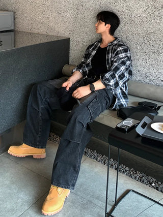 plaid long shirt