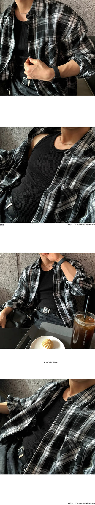 plaid long shirt