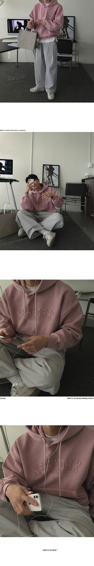 letter hooded sweater